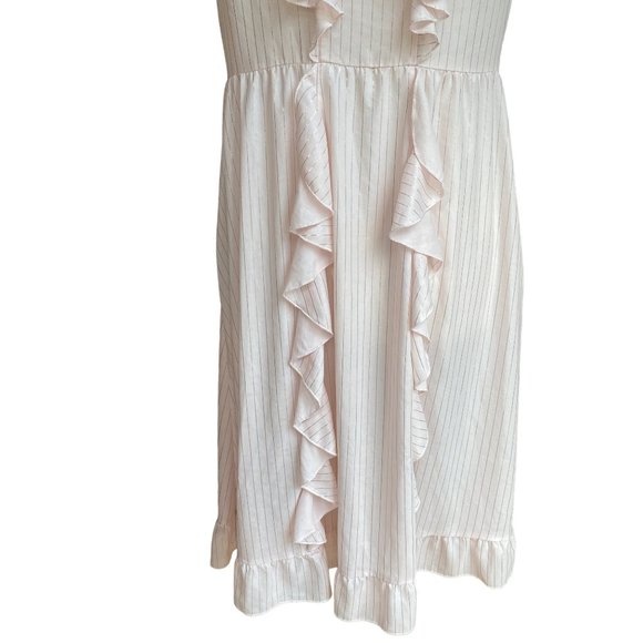 Victoria’s Secret Dream Angel Sheer Ruffle Sexy Stripe Midi Kimono Robe-L - Picture 10 of 15